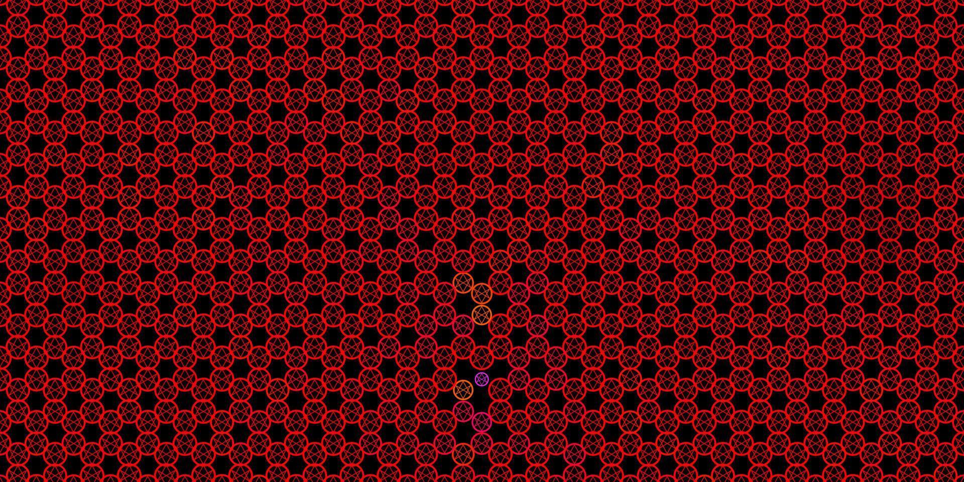 Dark Red vector pattern with magic elements.
