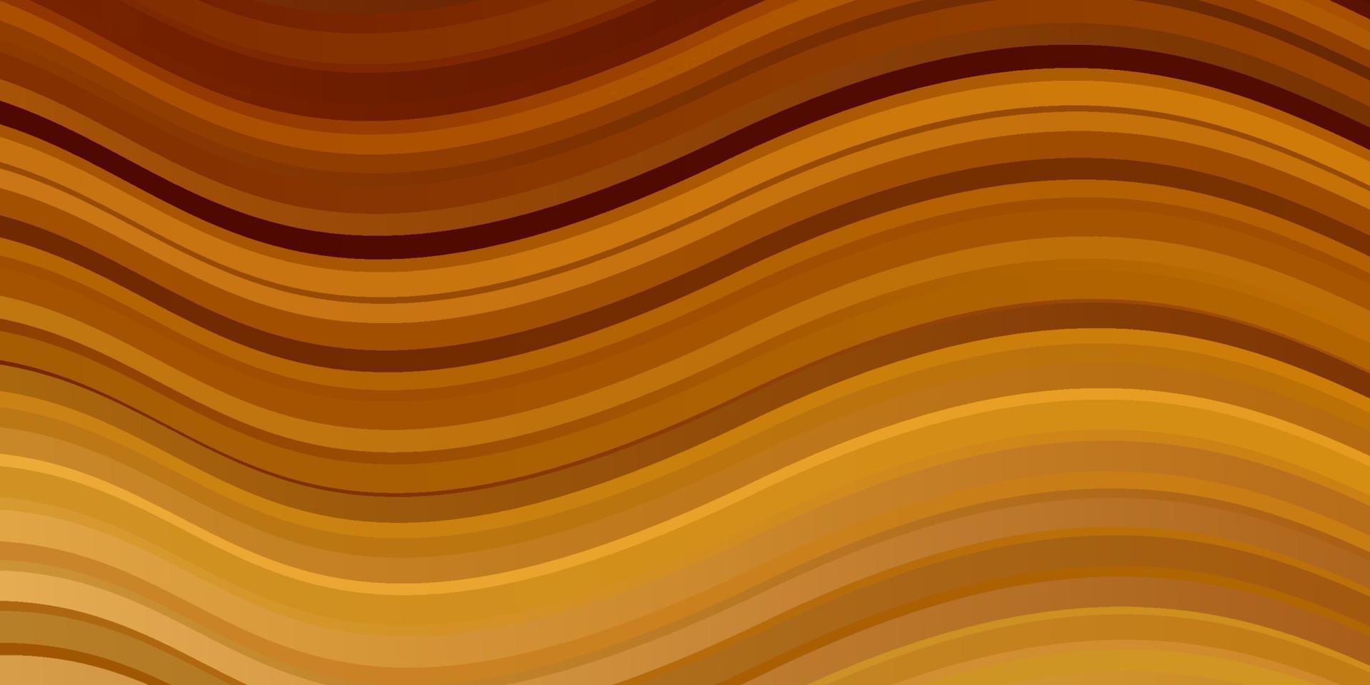 Light Orange vector pattern with wry lines.