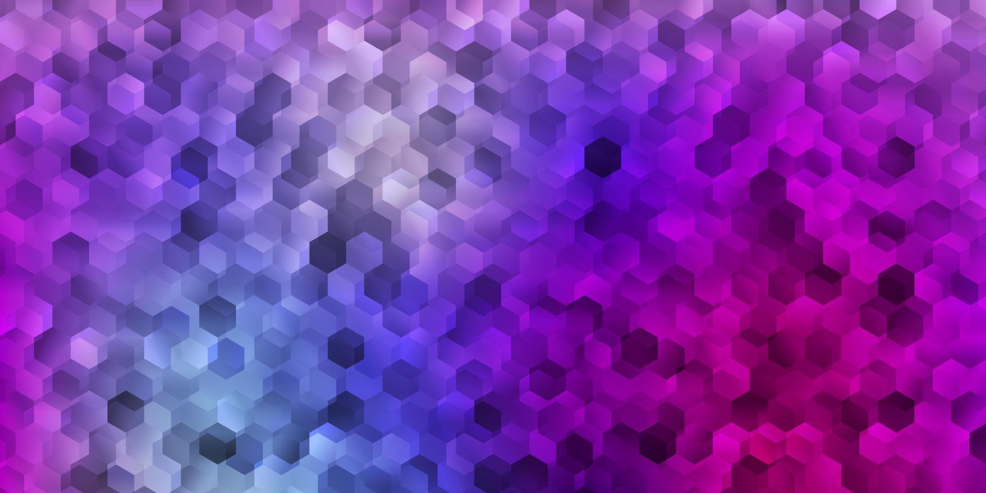 Light blue, red vector cover with simple hexagons.