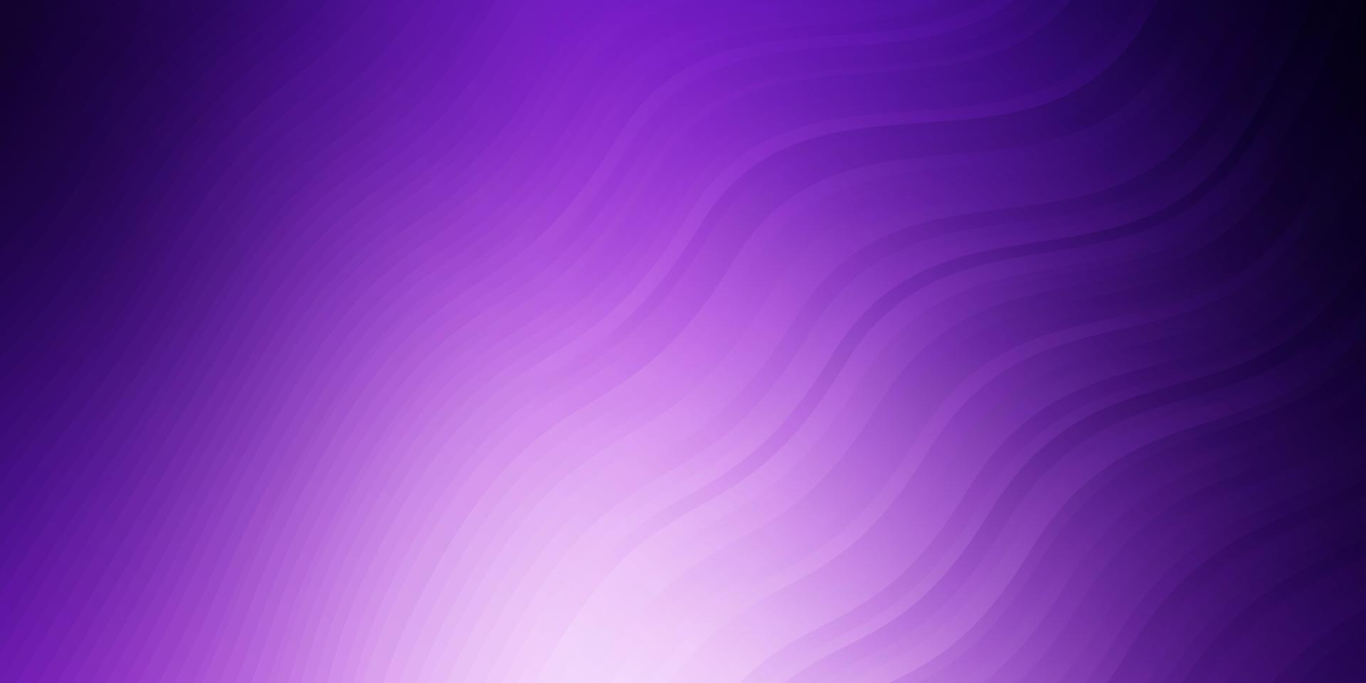 Light Purple vector background with bent lines.