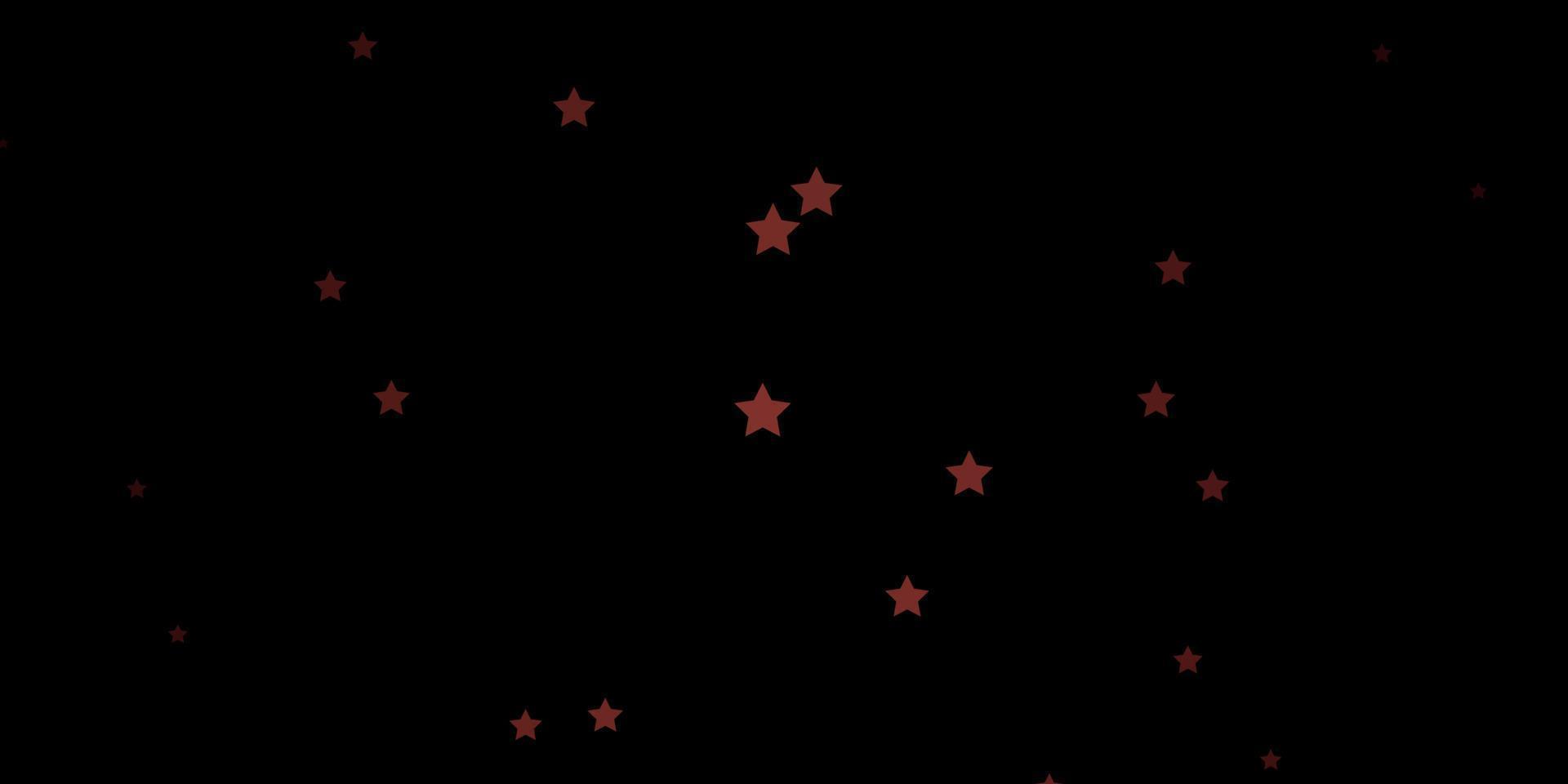 Dark Red vector layout with bright stars.