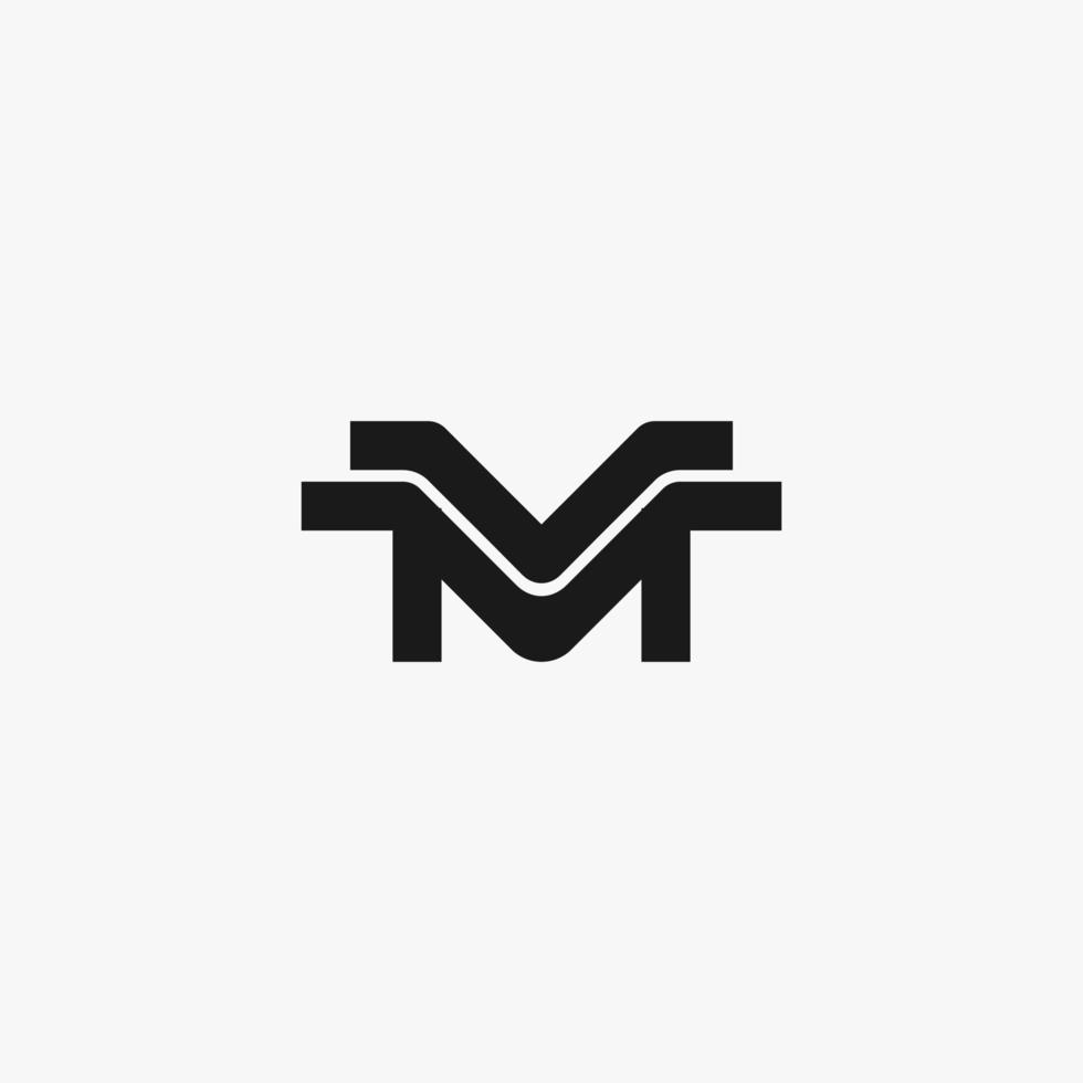 mm inicial monograma vector icono ilustración