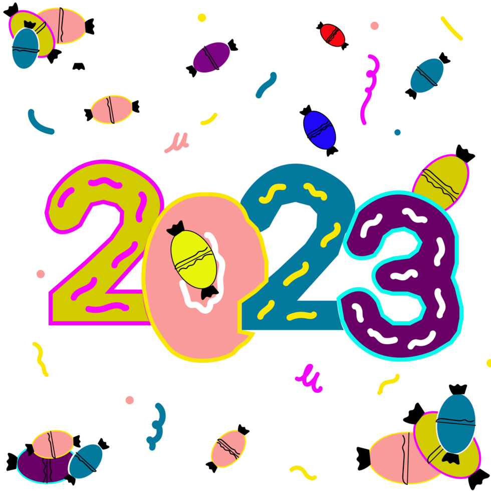 celebrating year 2023 png