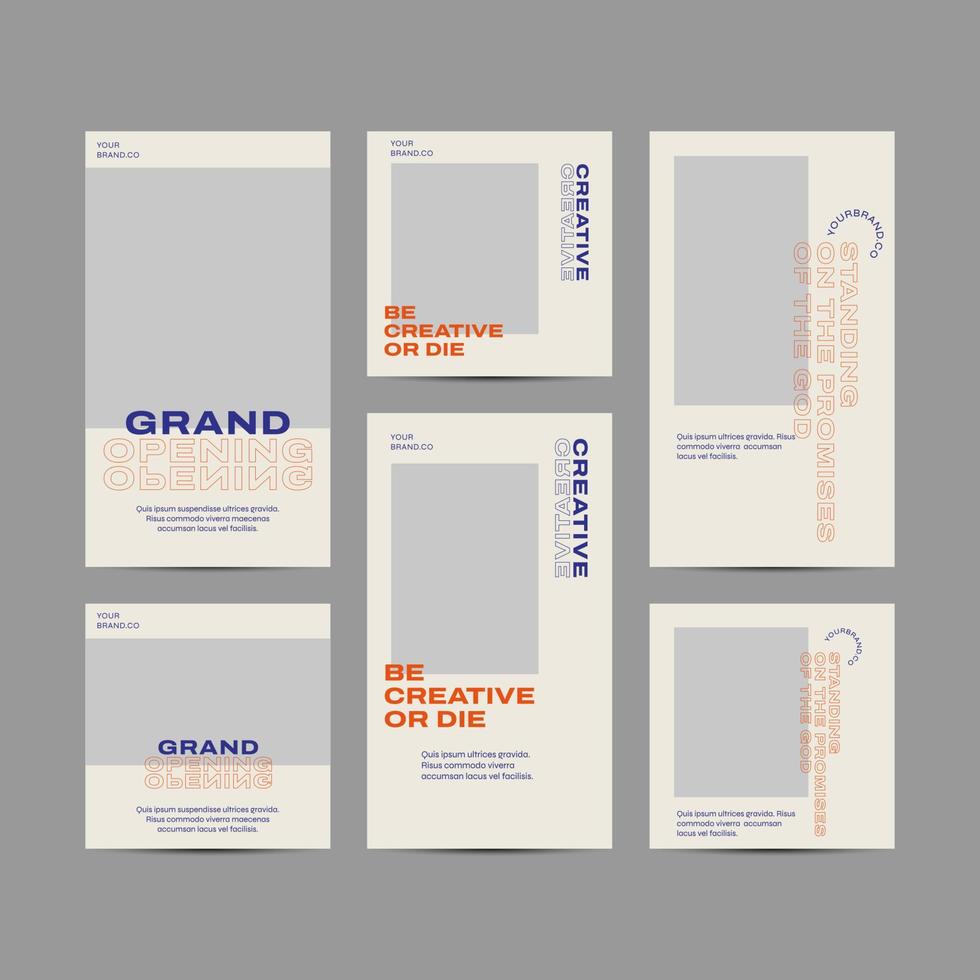 Editable Social Media Template. Vector Illustration. Digital Marketing for promotion. Modern and Simple Social Media Template