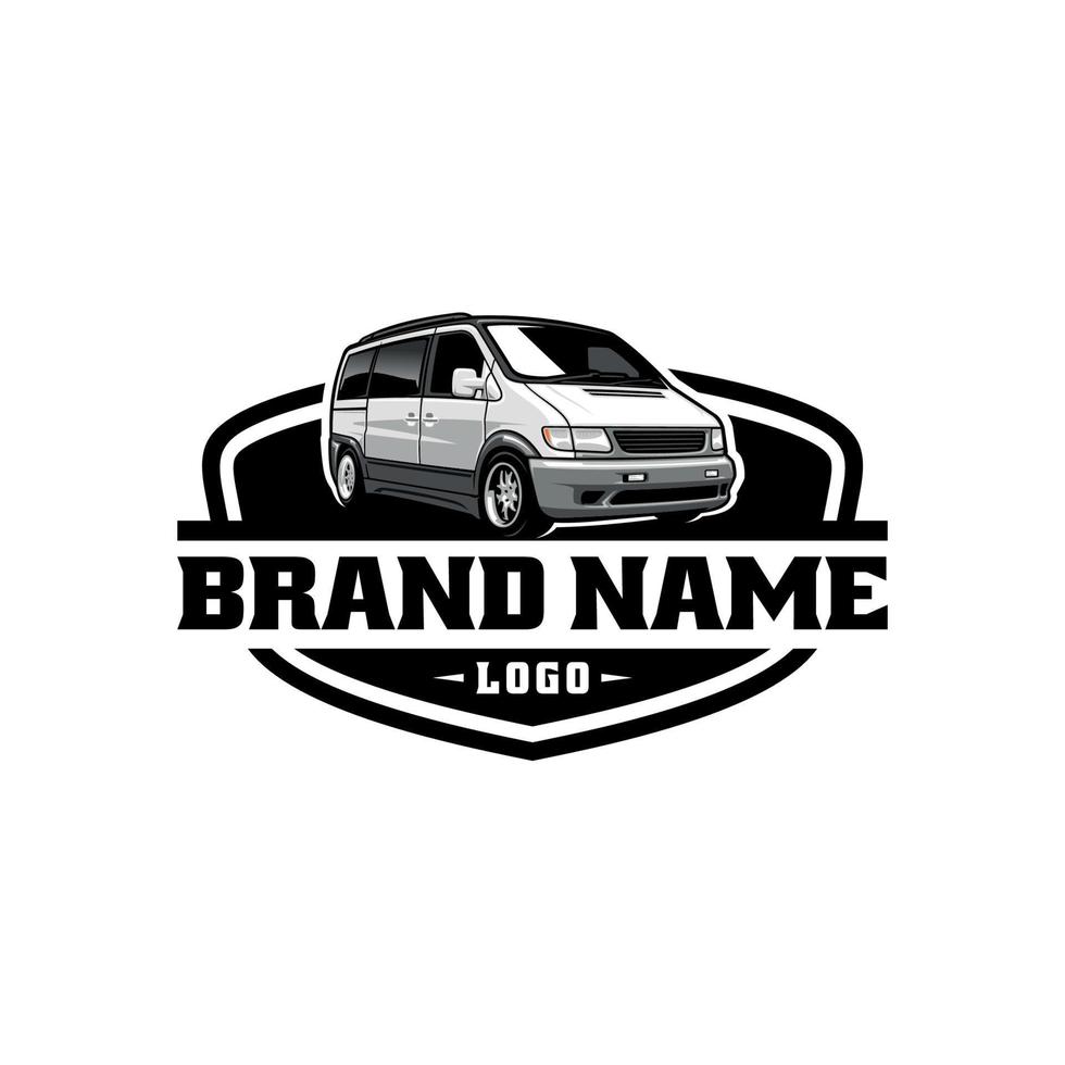 vector de logotipo de ilustración de coche aislado