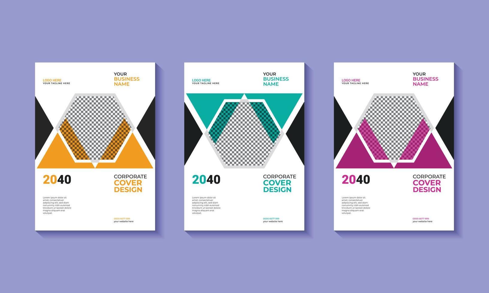 Corporate business book cover design. Background for decoration presentation, brochure, catalog, poster, book, magazine, annual report, booklet and proposal template. vector