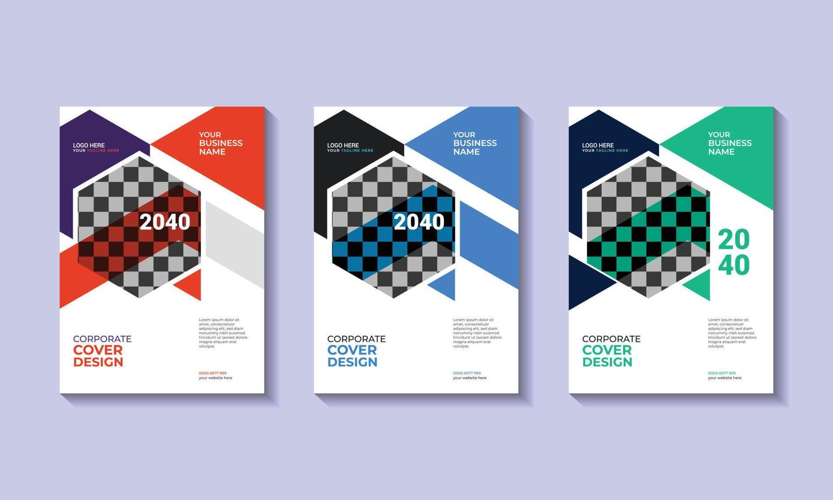 Corporate business book cover design template. Background for decoration presentation, brochure, catalog, poster, book, magazine, annual report, booklet and proposal. vector