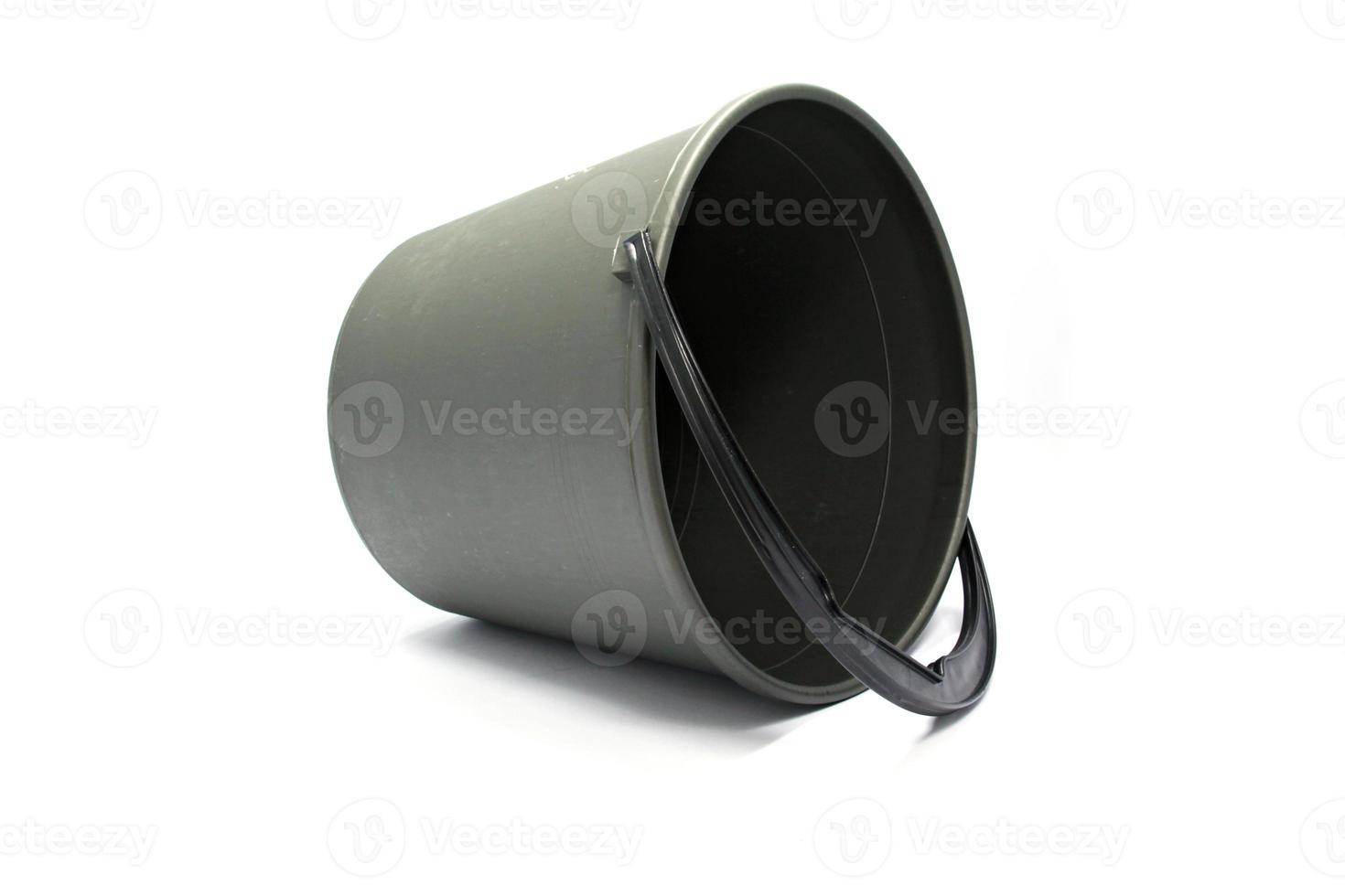 plastic bucket on a white background photo