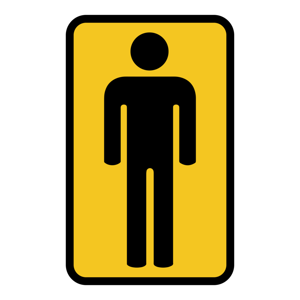 Male Toilet Sign on Transparent Background 17177704 PNG