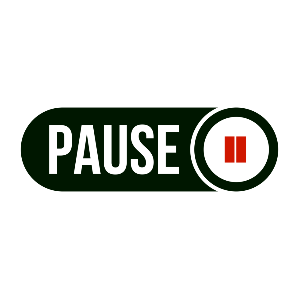 Multi media pause button on transparent background 17177729 png