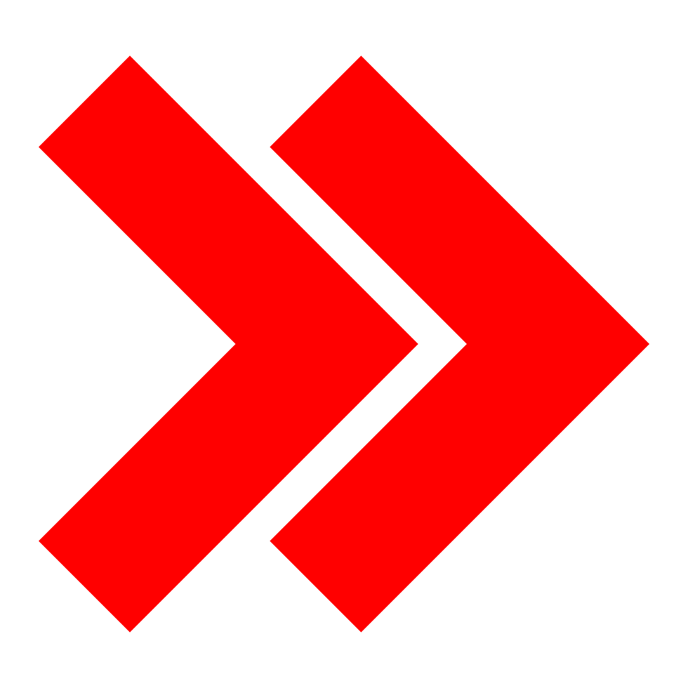 Forward Arrow Symbol on Transparent Background png