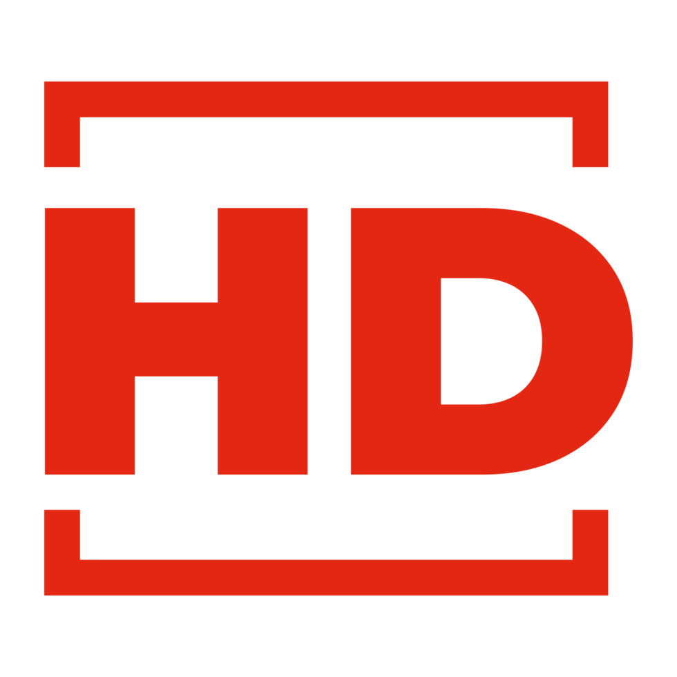 HD-Symbol-Logo auf transparentem Hintergrund png