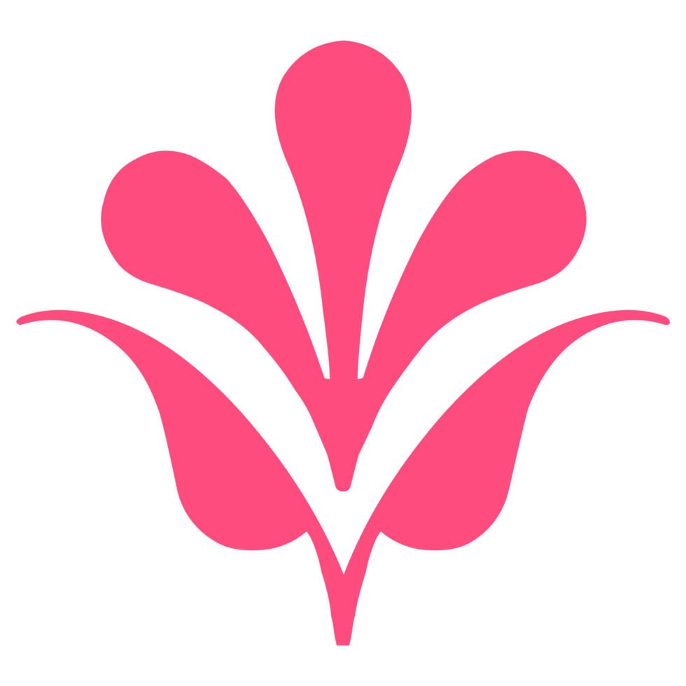 Floral Decorative Shape on Transparent Background png