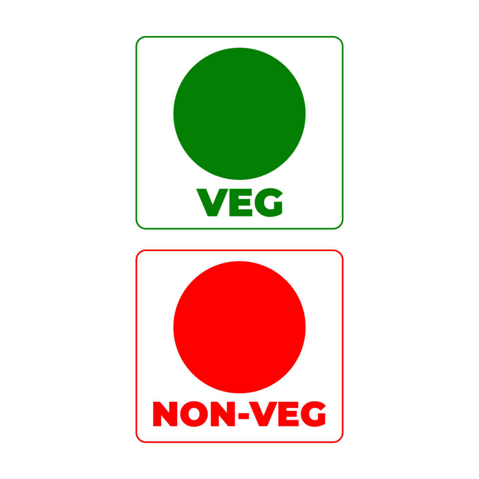 Veg and Non-Veg Symbol with Transparent Background png