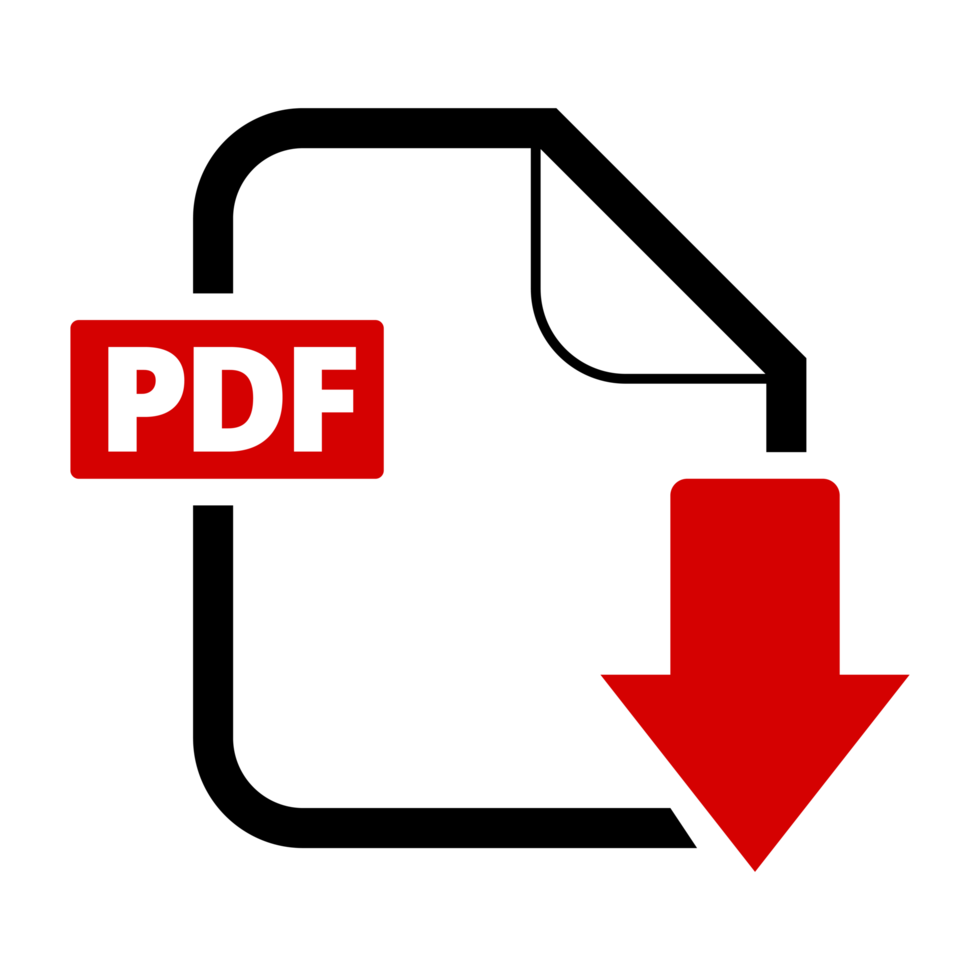 PDF file Scarica icona con trasparente sfondo png