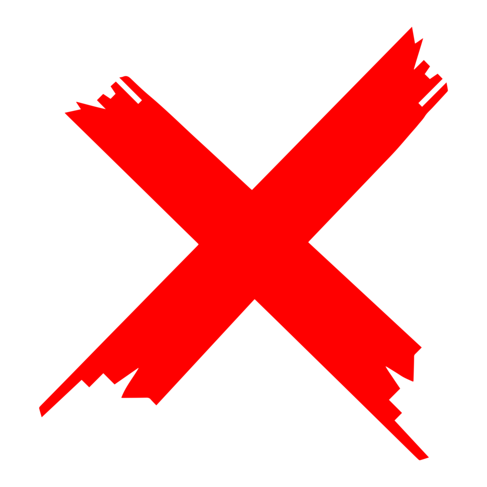 Free marca de cruz roja sobre fondo transparente 17178056 PNG with  Transparent Background
