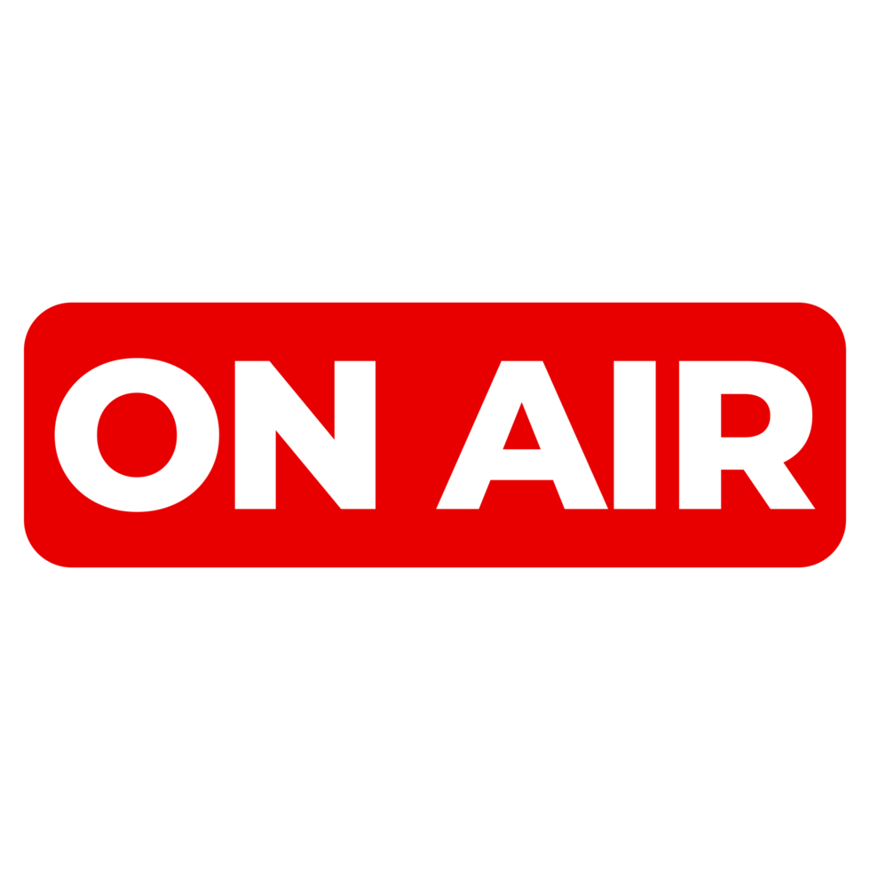 On air Sign on Transparent Background png