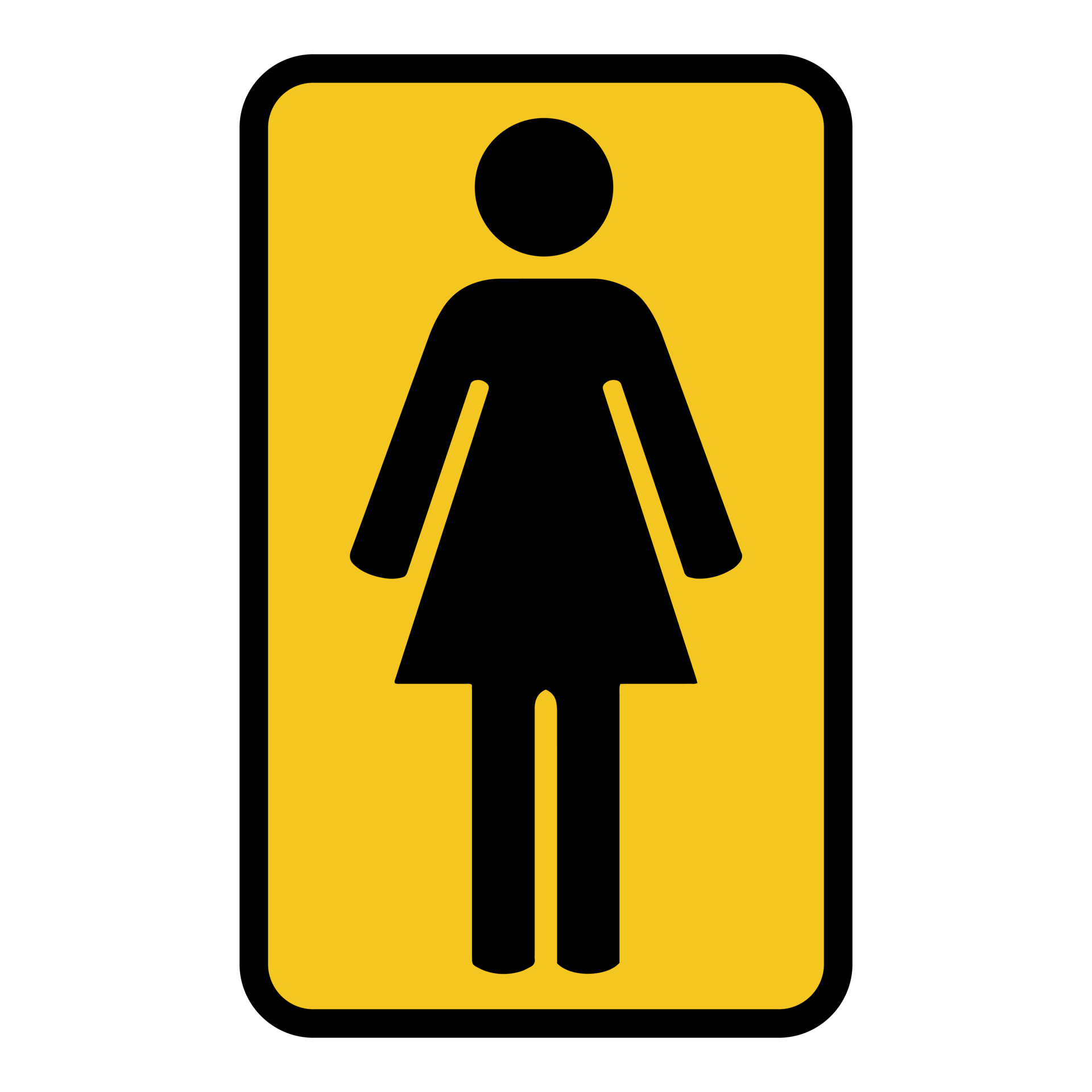 Female toilet sign on transparent background 17178219 png