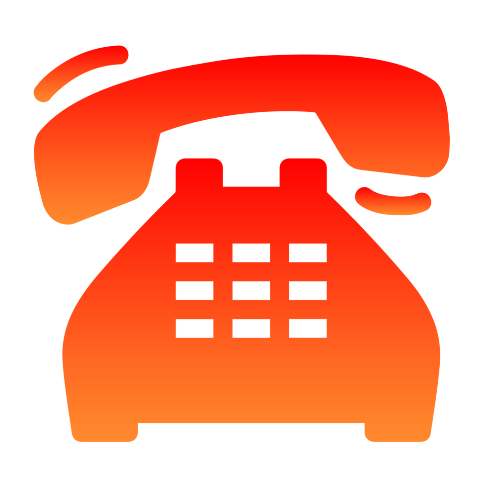 Telephone icon isolated on Transparent Background png