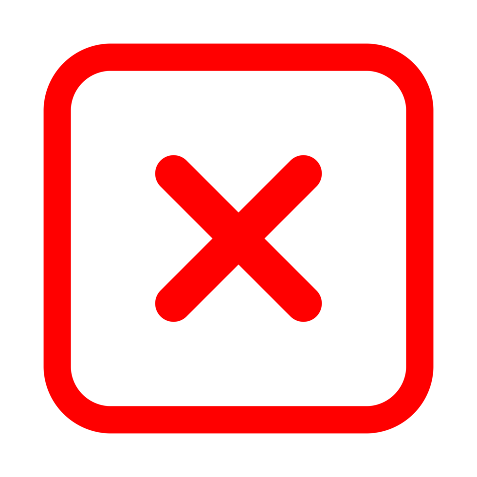 Cross Check Icon Symbol on Transparent Background 17178233 PNG