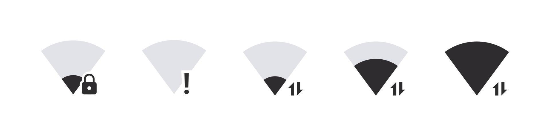 Icon wifi signal. Wireless internet symbol. Internet connection symbol. Vector illustration