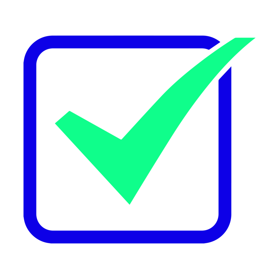 Check Mark on Transparent Background png