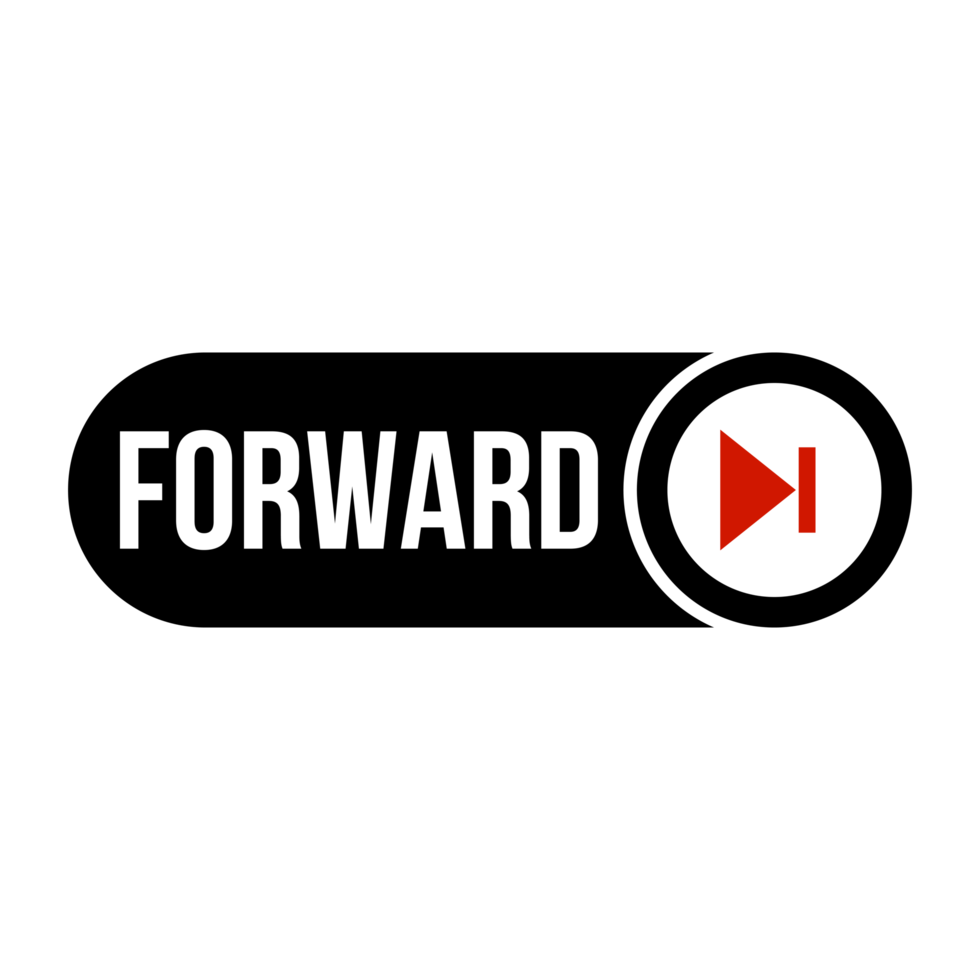 Multi media Forward Button on Transparent Background png