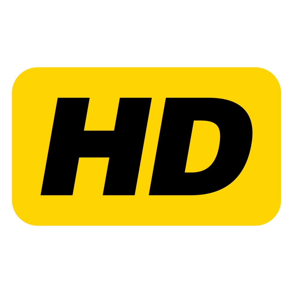 HD-Symbol-Logo auf transparentem Hintergrund png