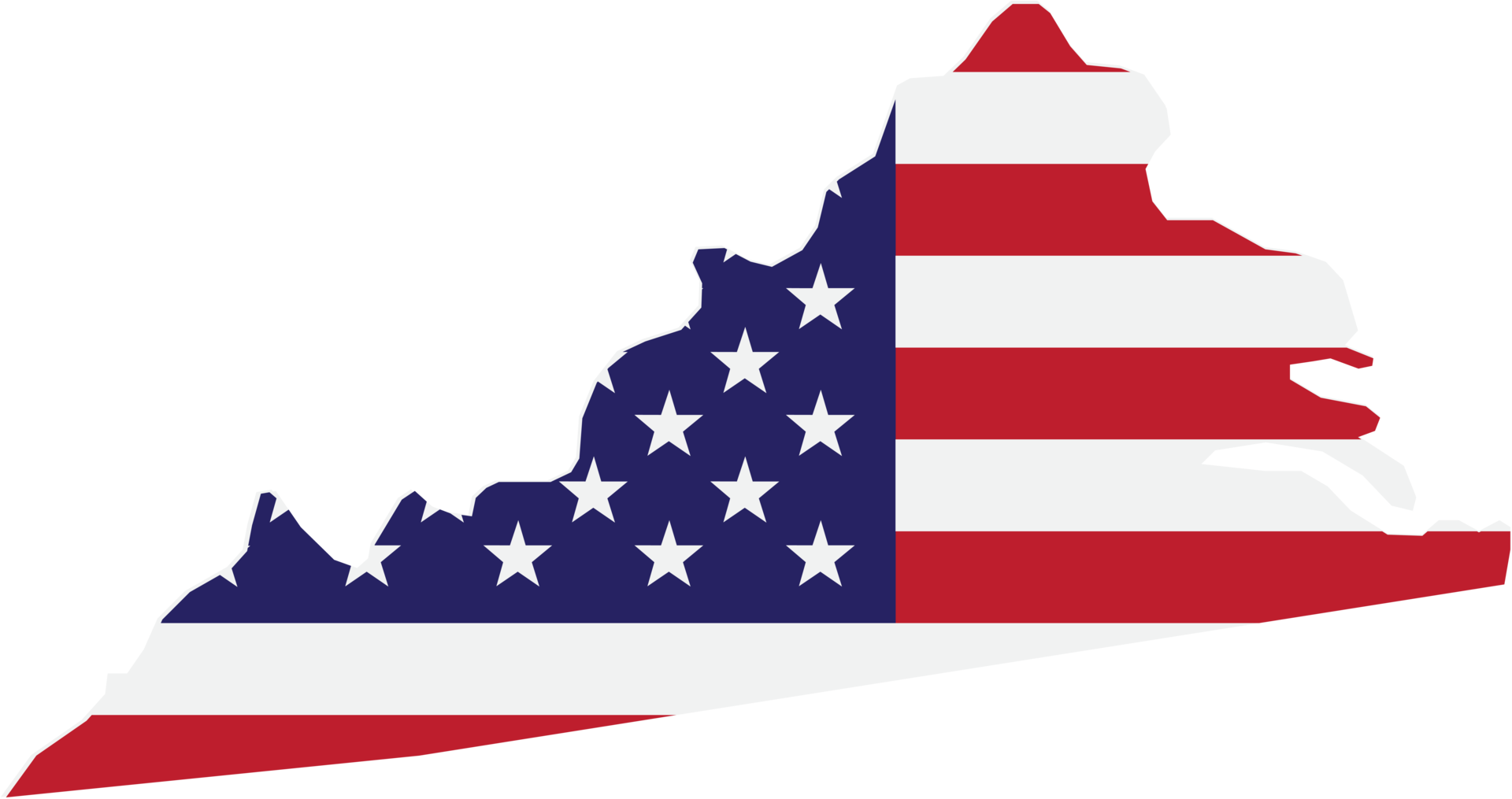 Virginia Map Clip Art