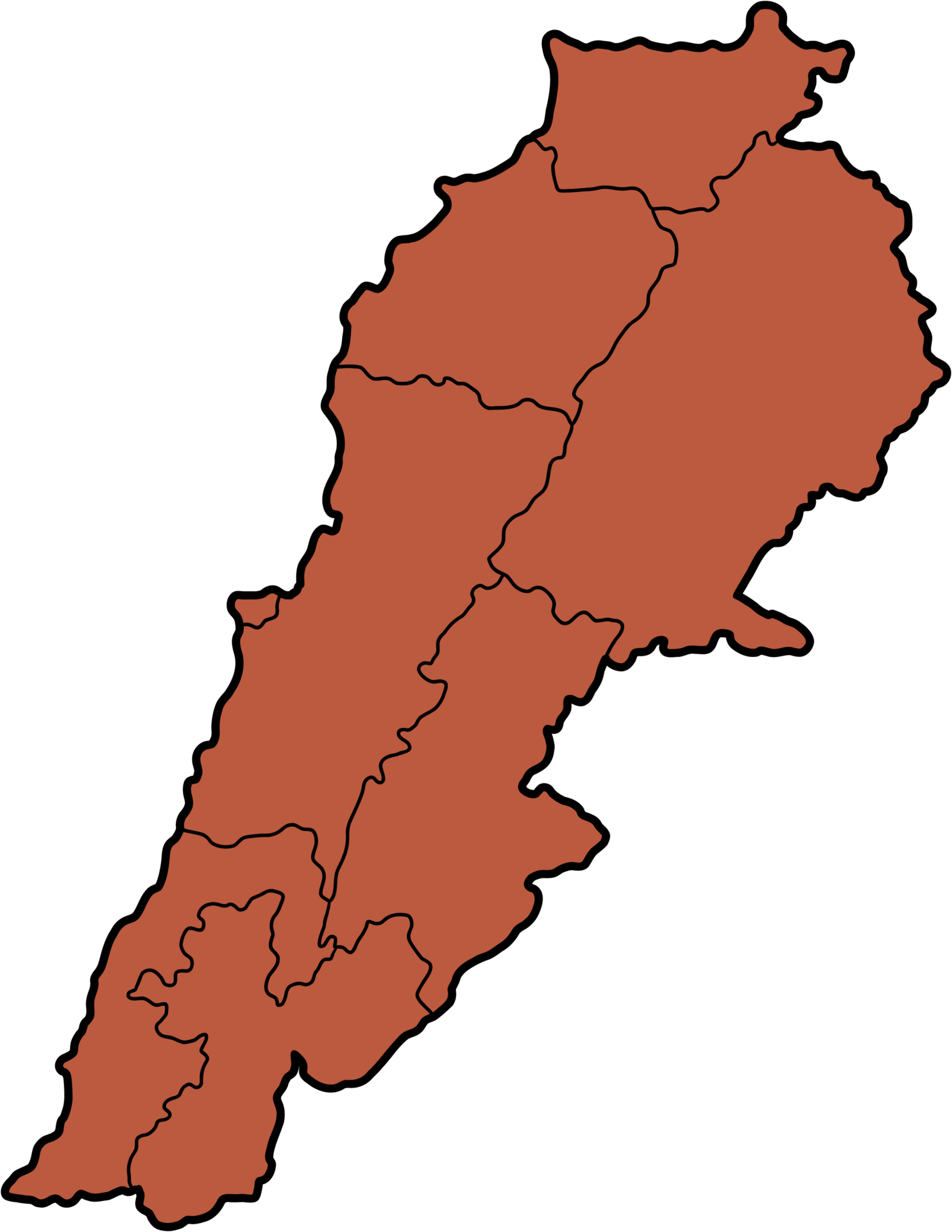 doodle dessin à main levée de la carte du liban. 17178869 PNG