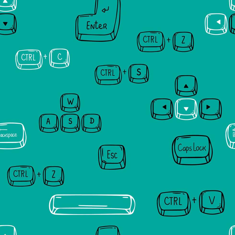 Computer keyboard background seamless. Abstract vector pattern texture ...