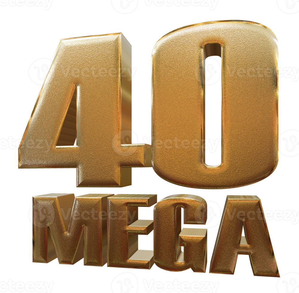 40 méga or avec génératif png