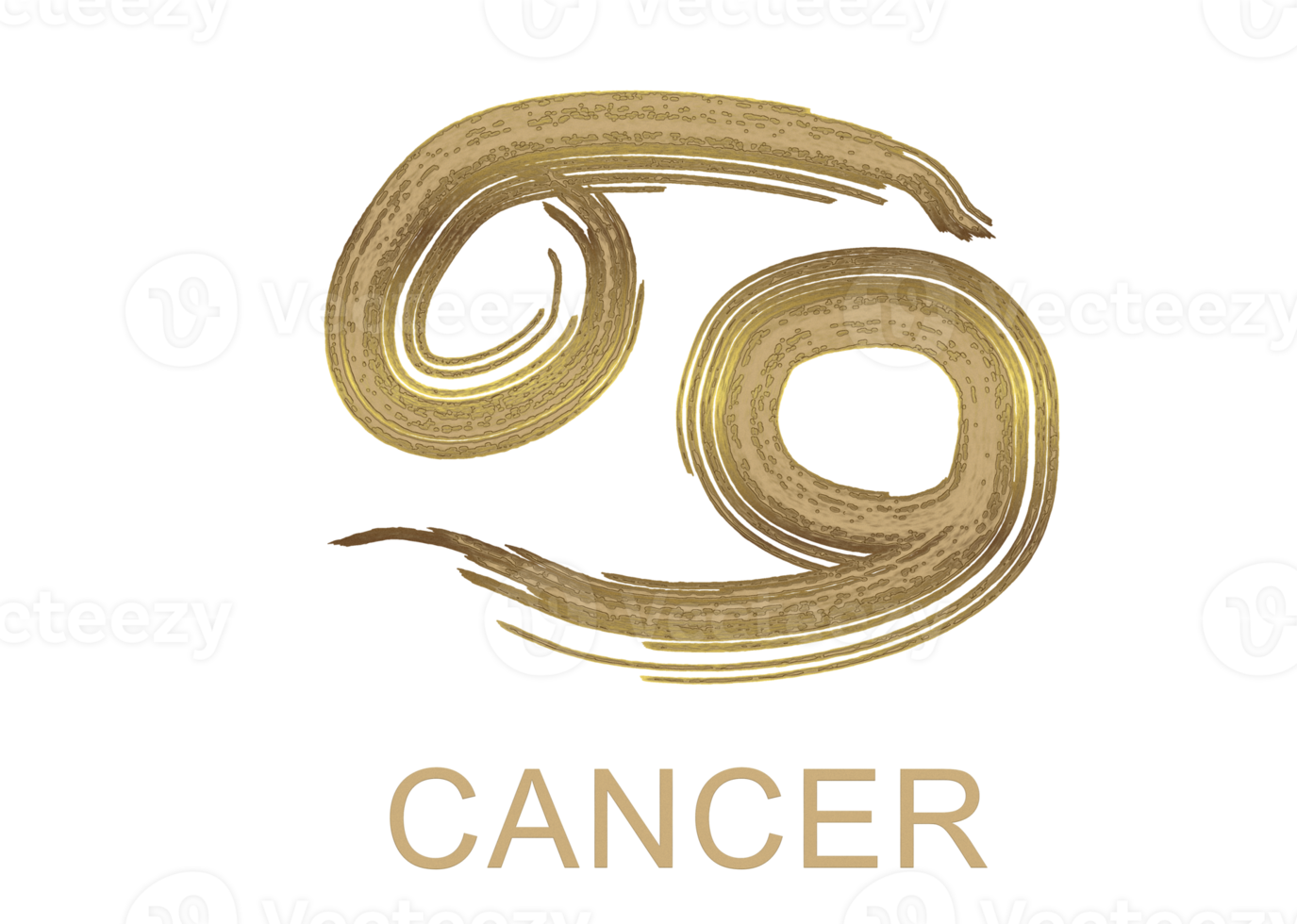 3d illustration, cancer sign, zodiac png