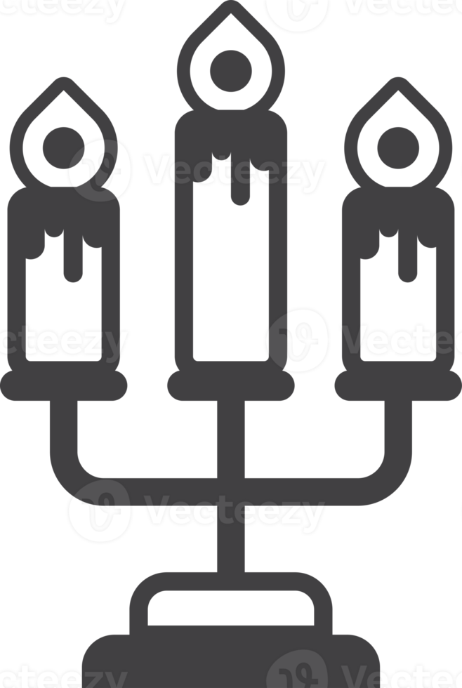 candle holder illustration in minimal style png