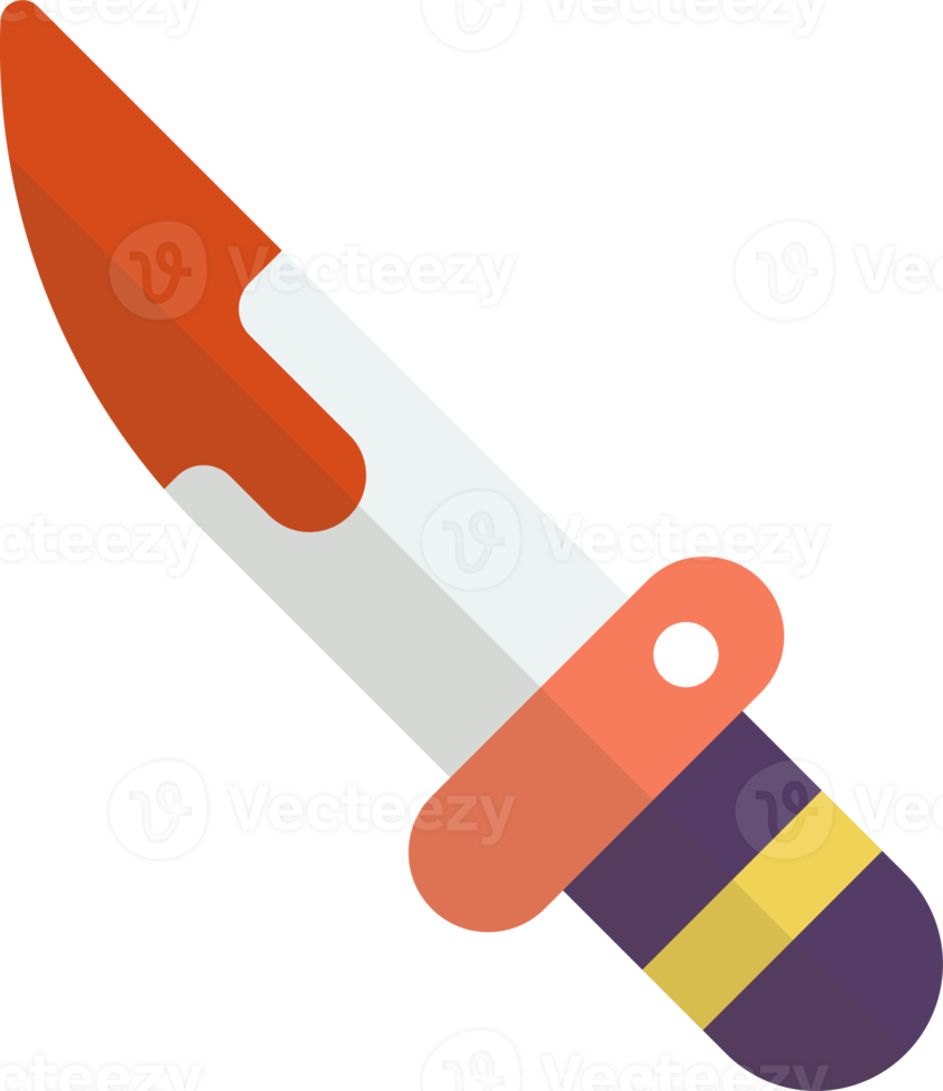 toy knife illustration in minimal style png