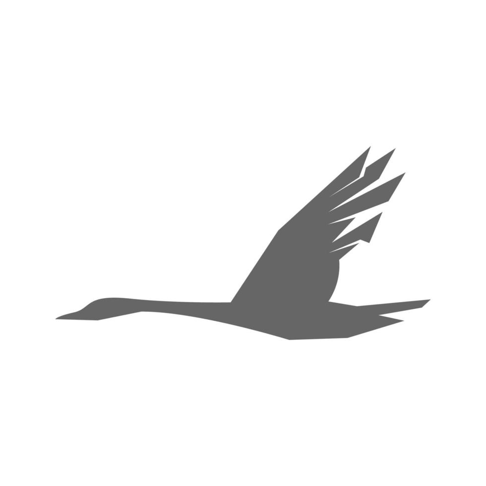 diseño de icono de logotipo de ganso vector