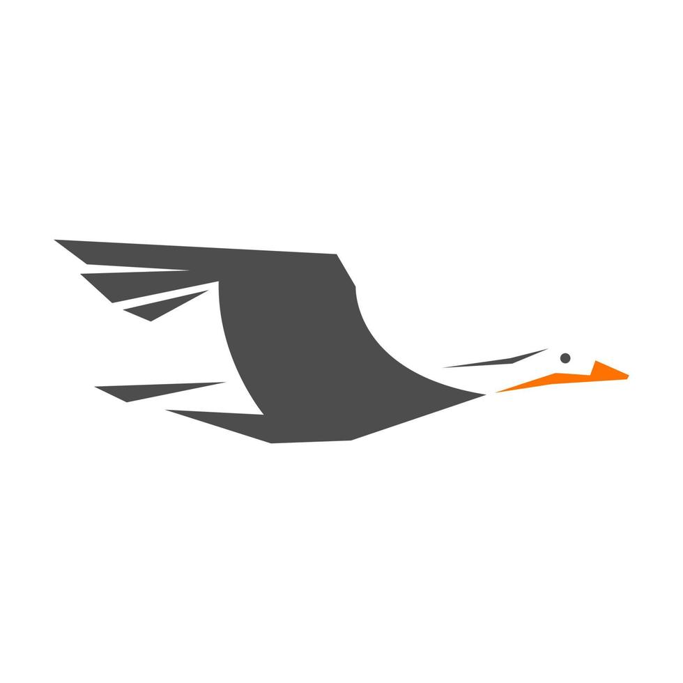 Goose logo icon design vector