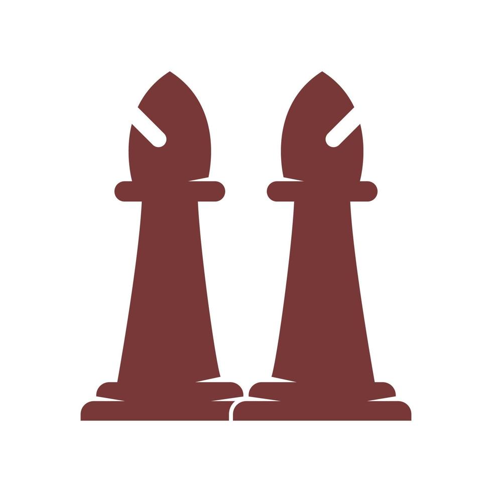 Chess icon logo design vector