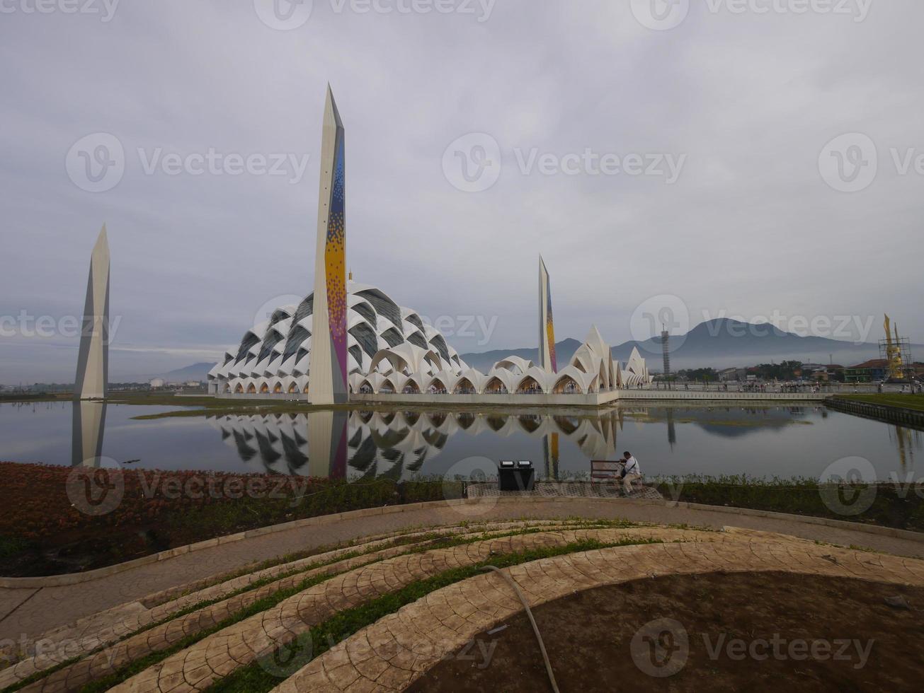 Beautiful view of al Jabbar mosque in Bandung, Indonesia photo