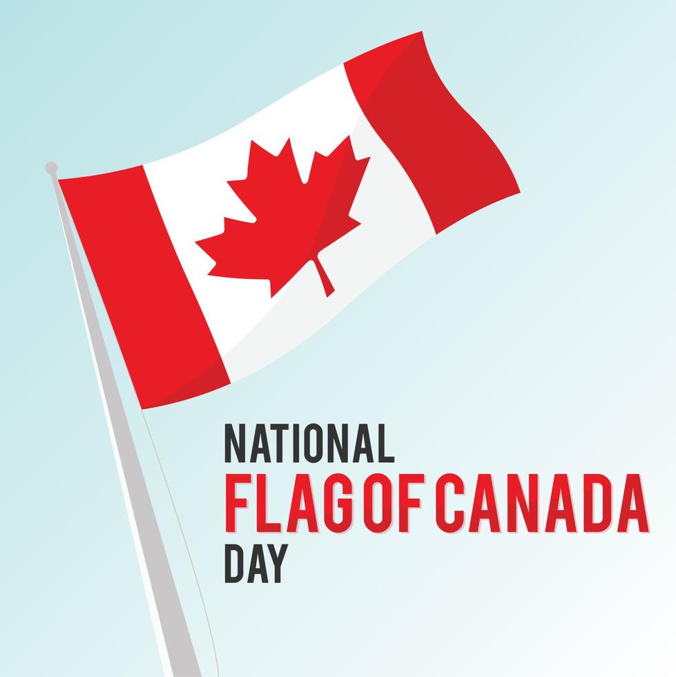 National Flag of Canada Day design template background vector