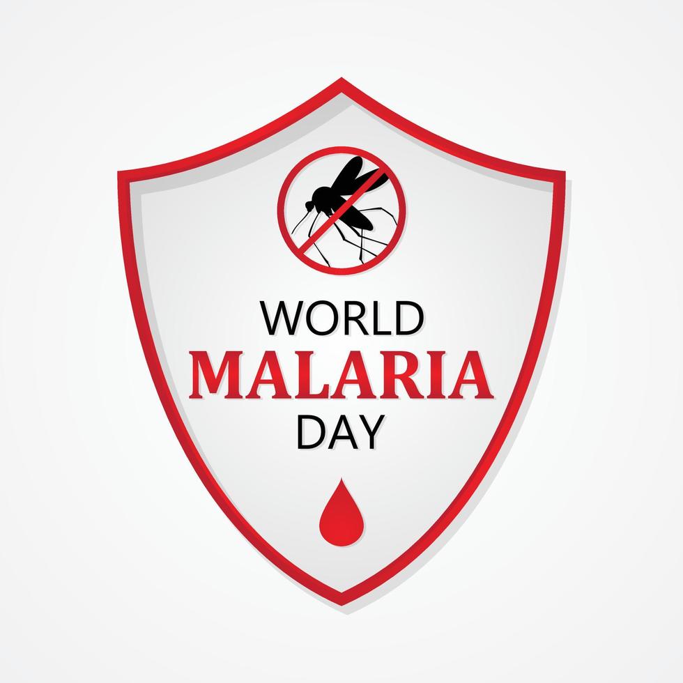 World Malaria Day vector letter for element design