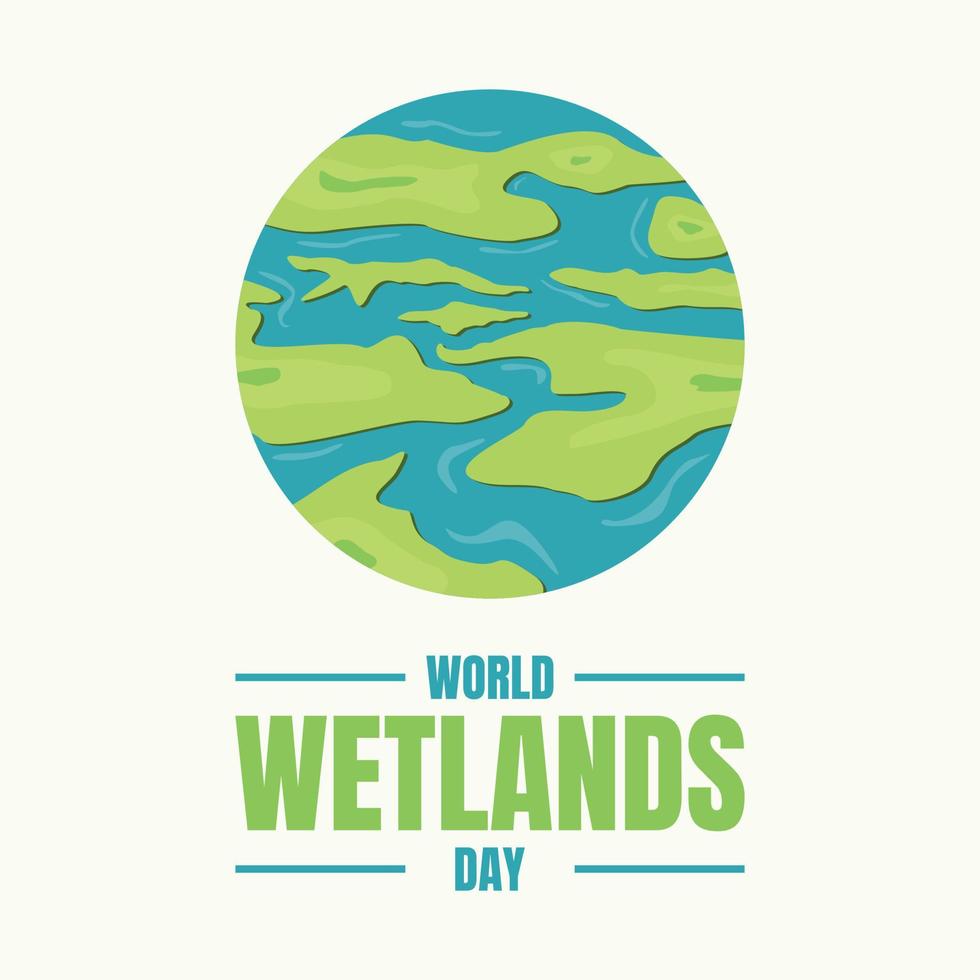 World Wetland Day vector background design 17180074 Vector Art at Vecteezy