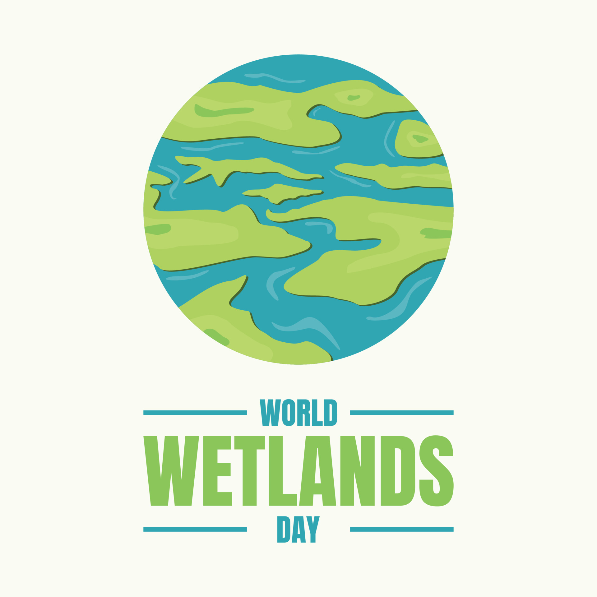 World Wetland Day vector background design 17180074 Vector Art at Vecteezy