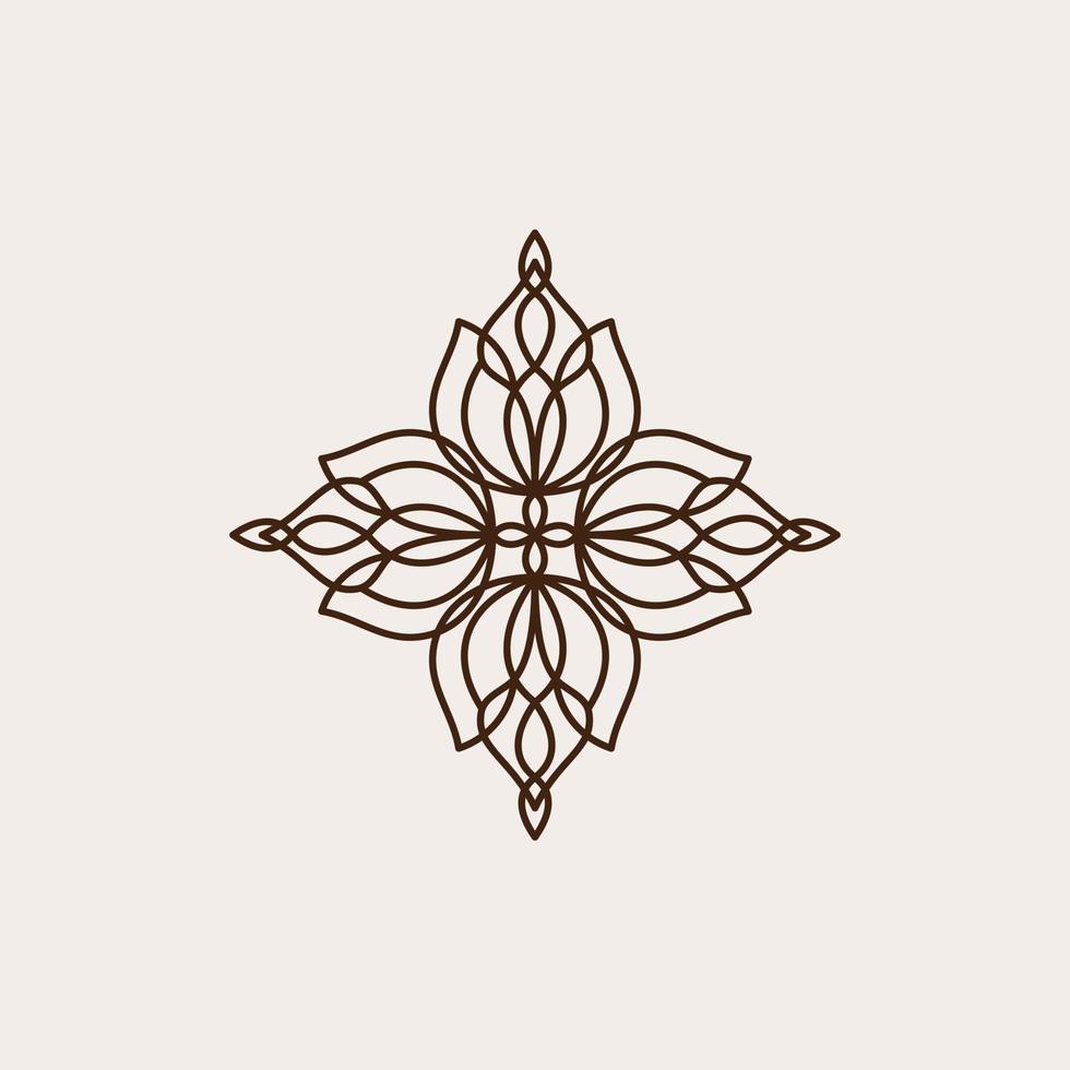 Abstract ornament logo icon vector design