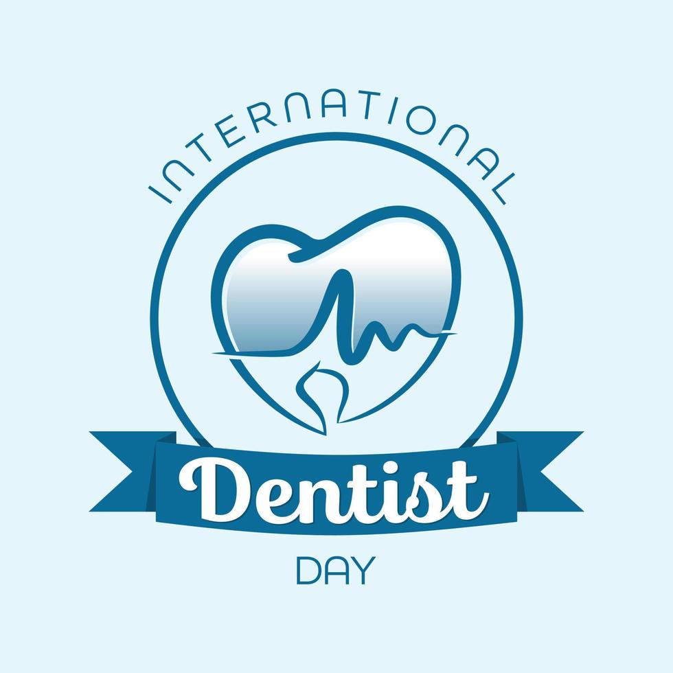 International Dentist Day Vector illustration background