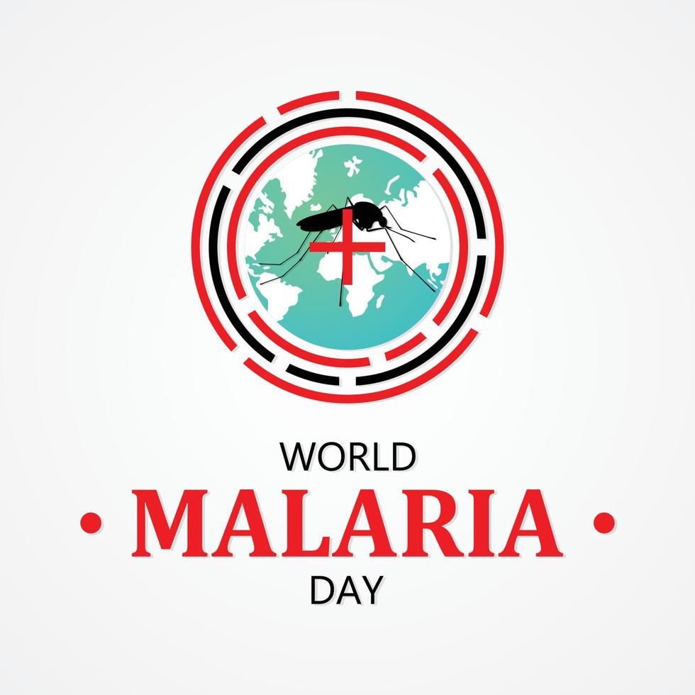 World Malaria Day vector letter for element design