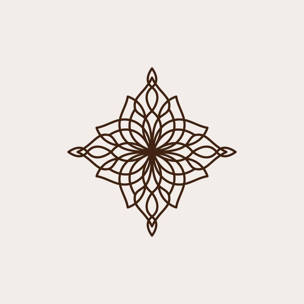 Abstract ornament logo icon vector design