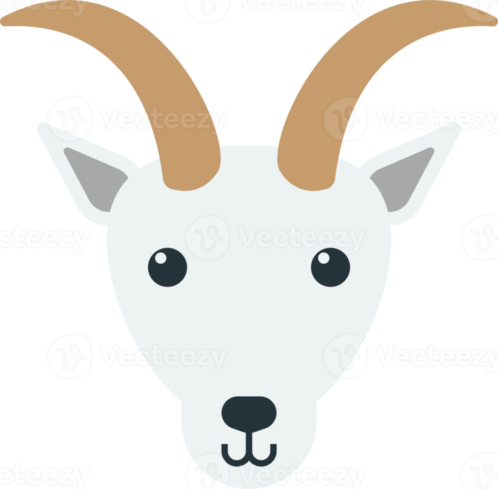 goat illustration in minimal style png