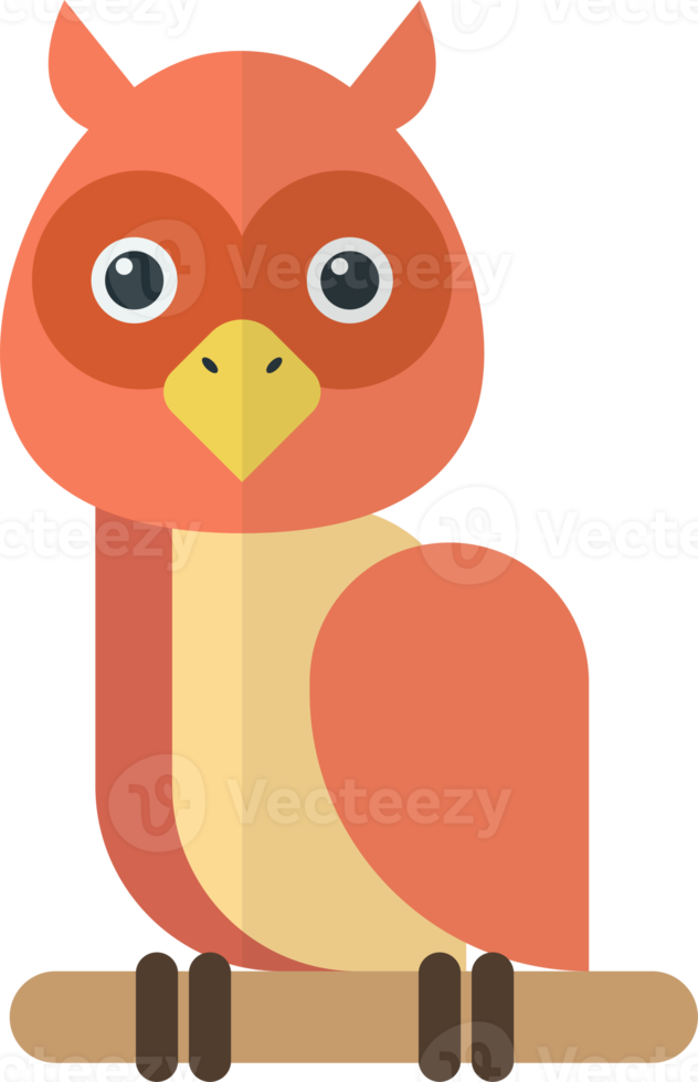 owl illustration in minimal style png