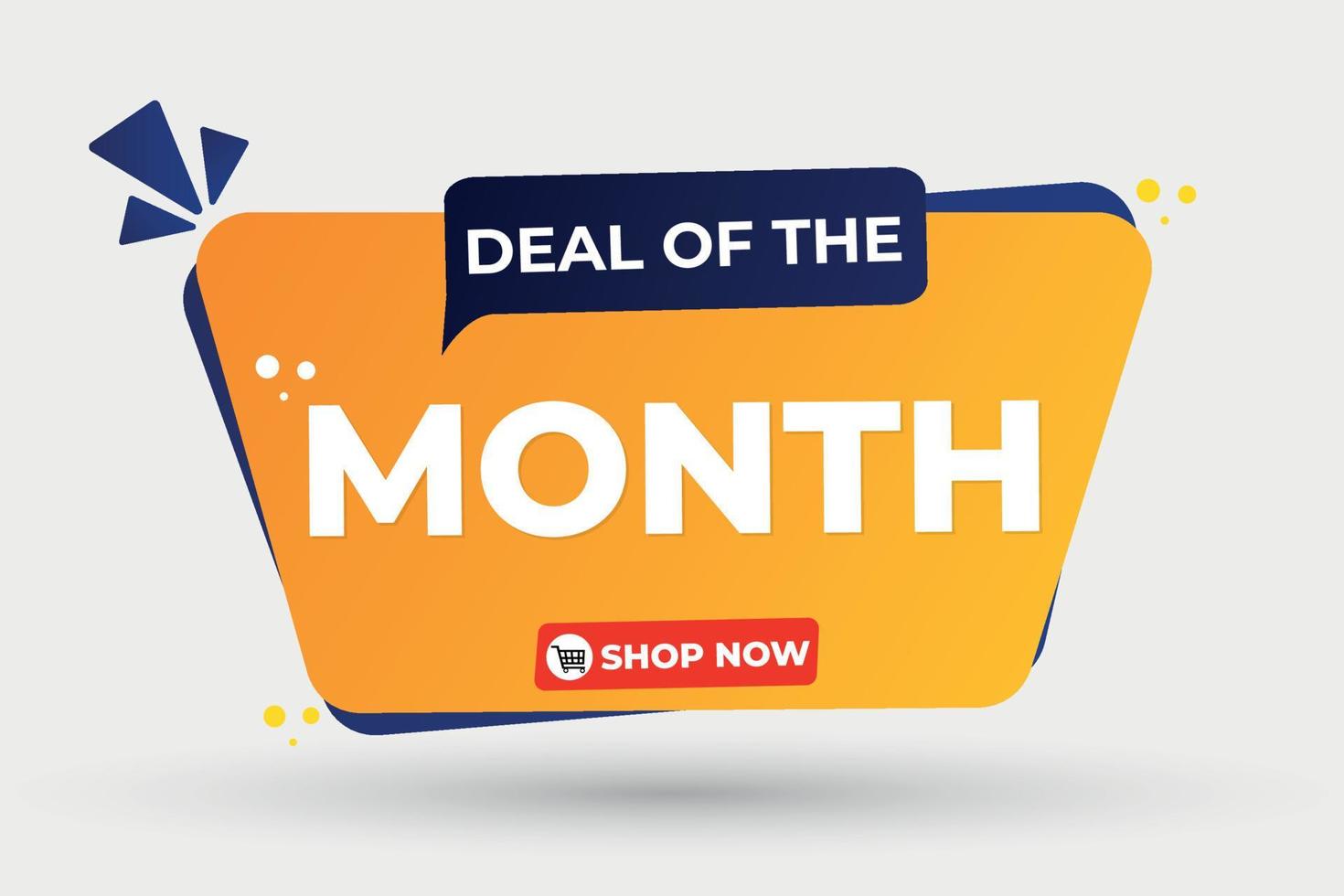 Vector gradient deal of the month discount offer design